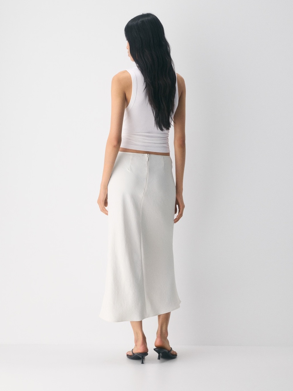 Wilfred White Maxi Slip Skirt - Picture 2 of 5